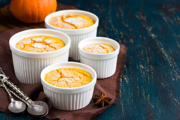 Sweet pumpkin  souffle