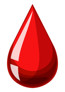 Single Drop Of Human Blood