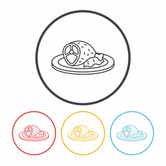 meat line icon