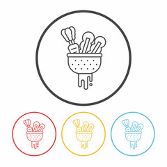 salad line icon