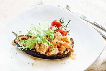 stuffed aubergine