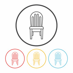 chair line icon
