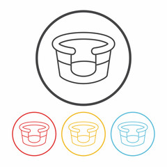 pet bed line icon