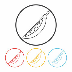 vegetables line icon