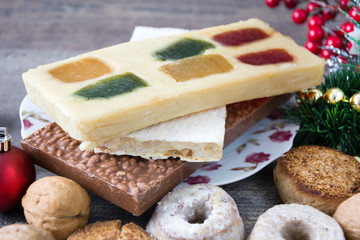 Nougat and other Christmas sweets