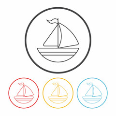 boat line icon
