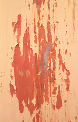 Texture of old paint rusty metal with scratches