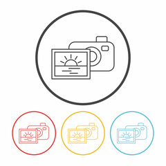 camera line icon