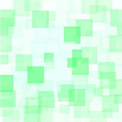 Abstract Green Squares Background