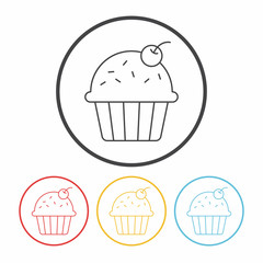 cake line icon