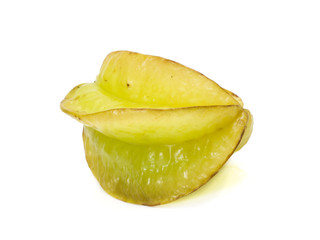 Starfruit on white