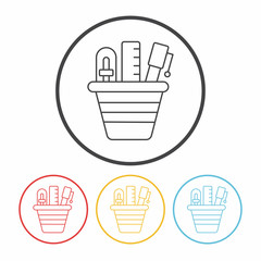 pen pencil line icon