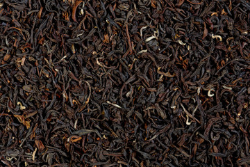 Texture of Darjeeling tea.