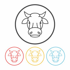 cow line icon