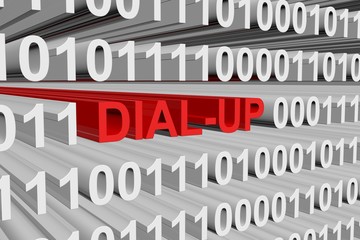 service dial-up are presented in the form of binary code