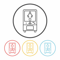 game controller line icon