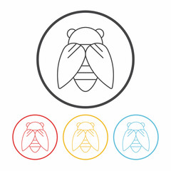 insect line icon