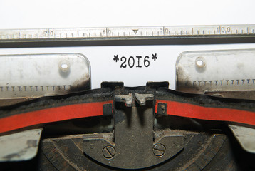 Sheet of paper with the inscription in the typewriter