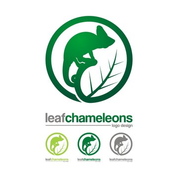 Leaf Chameleons Creative Design Logo