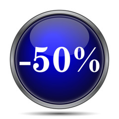 50 percent discount icon