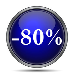 80 percent discount icon