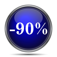 90 percent discount icon
