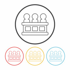 Jury line icon