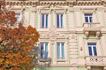 Obraz premium Building neoclassical style late 19th century, Bulgaria Ruse