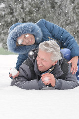 Obraz premium Happy senior couple 