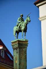 Fototapeta premium View in the city of Bayreuth, Bavaria, region Upper Franconia, Germany