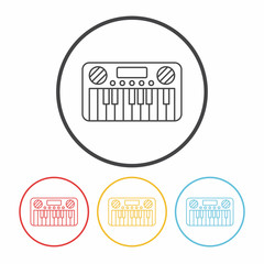 musical instrument line icon