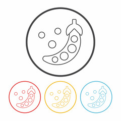 vegetables line icon