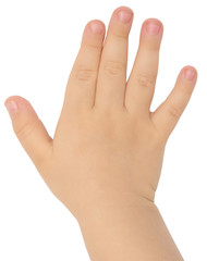 child's hand