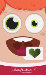 Christmas people vector illustration