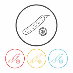 vegetables line icon