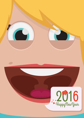 Christmas people vector illustration