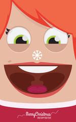 Christmas people vector illustration