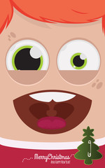 Christmas people vector illustration