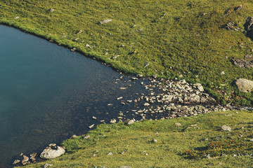 Backpacking in the mountains in the Caucasus Arkhyz in Russia