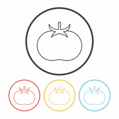 vegetables line icon