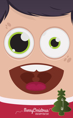 Christmas people vector illustration