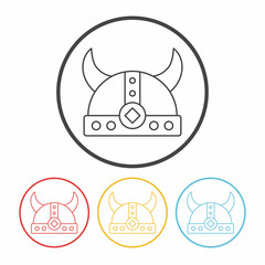 Warriors cap line icon