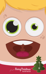 Christmas people vector illustration
