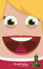 Christmas people vector illustration