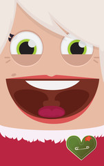 Christmas people vector illustration