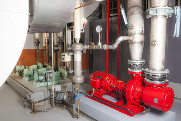 industrial boiler room