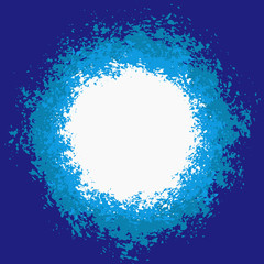 Blue Splattered Painted Background