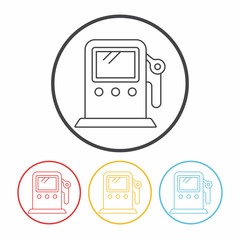 gas station line icon
