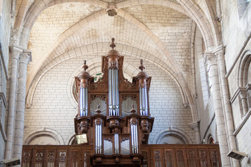 Grand orgue de l'église Notre Dame, Joinville, Haute Marne, France