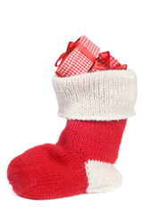 Christmas sock with gifts